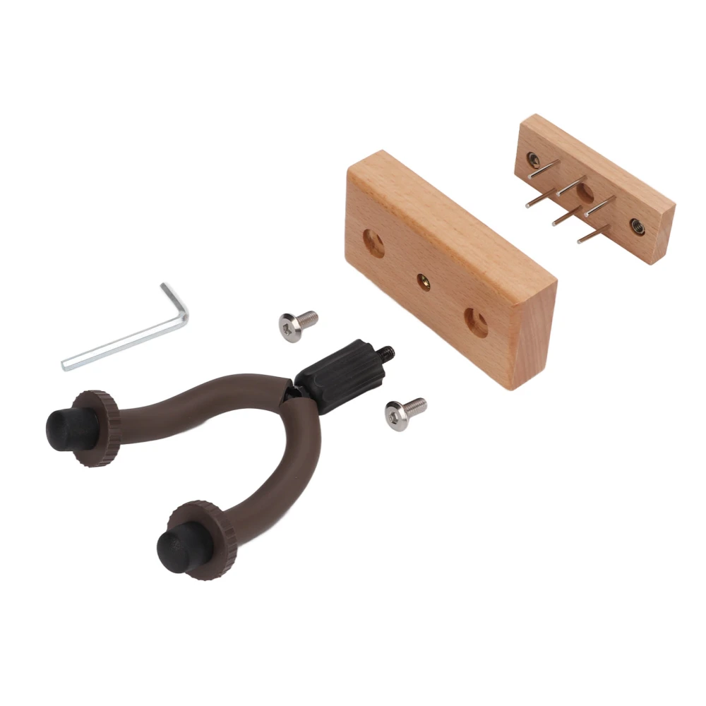Guitar Hook Wall Mount Holder Punch Free Metal Beech Universal Display Stand for Violin Ukulele