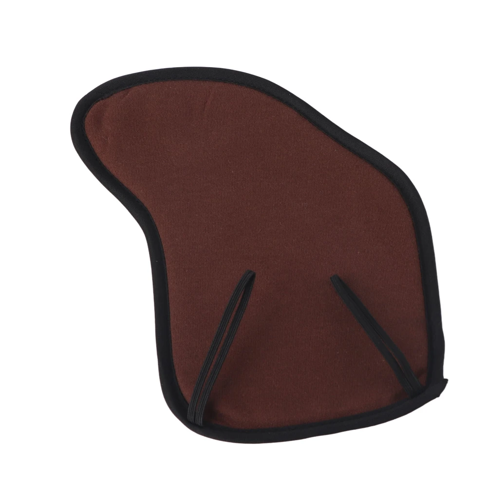 4/4‑3/4 Violin Shoulder Rest Pad Flannel Chin Cushion Protector for Stringed Instrument PlayingCoffee Color