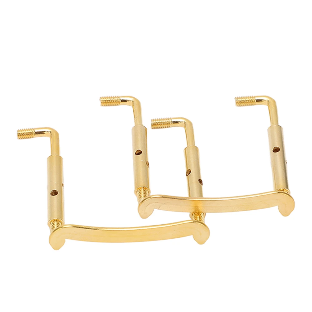 2PCS 4/4 Violin Chinrest Screws Chin Rest Metal Clamp Fittings Stringed Instrument Parts