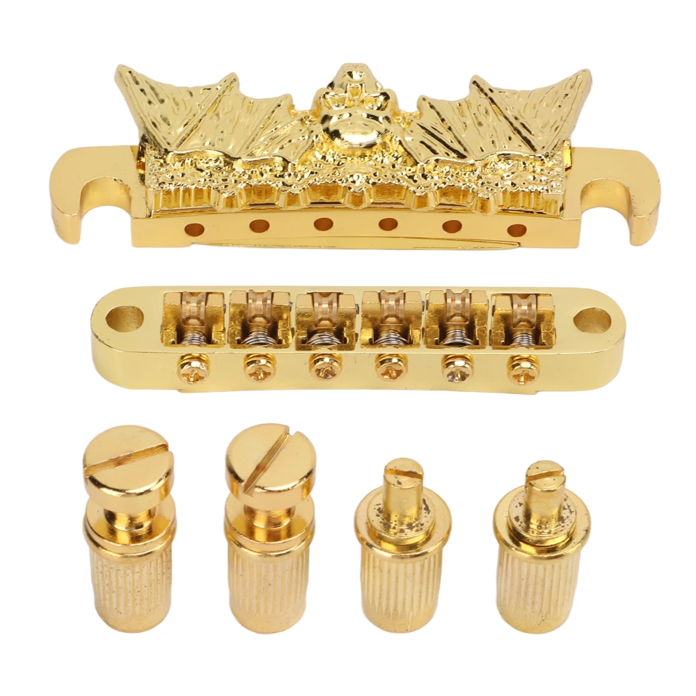 Guitar Roller Saddle Bridge 6 String Nut with 6mm Mounting Hole for EPI Electric Guitar