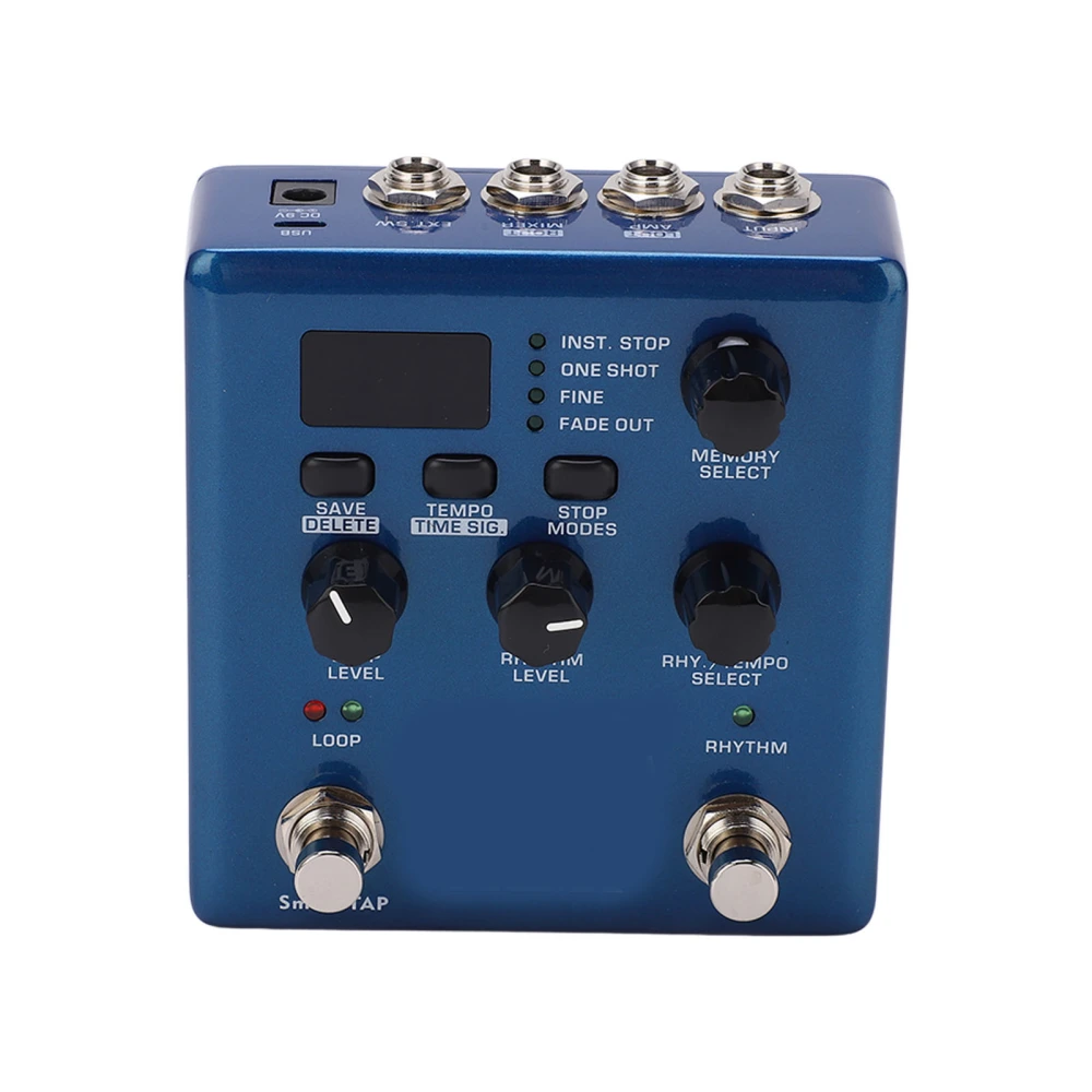 Loop Pedal Electric Guitar Effects 2 Switch 6 Hours Recording Time 24 Bit Sample Rate 44.1kHz