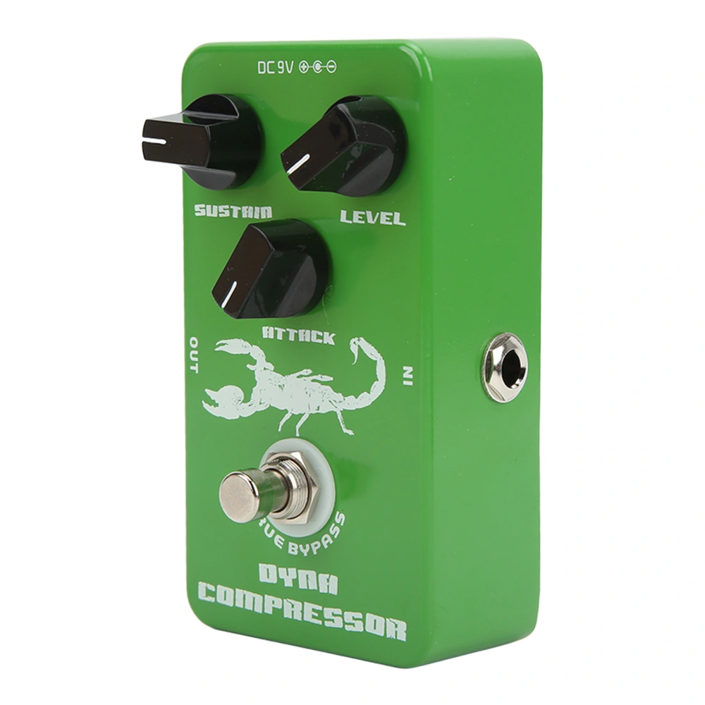 Dynamic Compressor Pedal Metal Electric Guitar Monoblock Effect Pedals with True Bypass