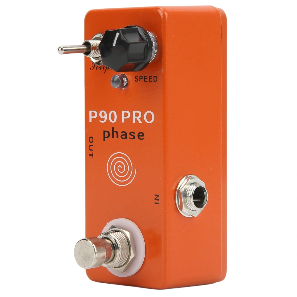 Phase Effect Metal Speed Adjustment Knob Electric Guitar Phaser Pedal with True Bypass