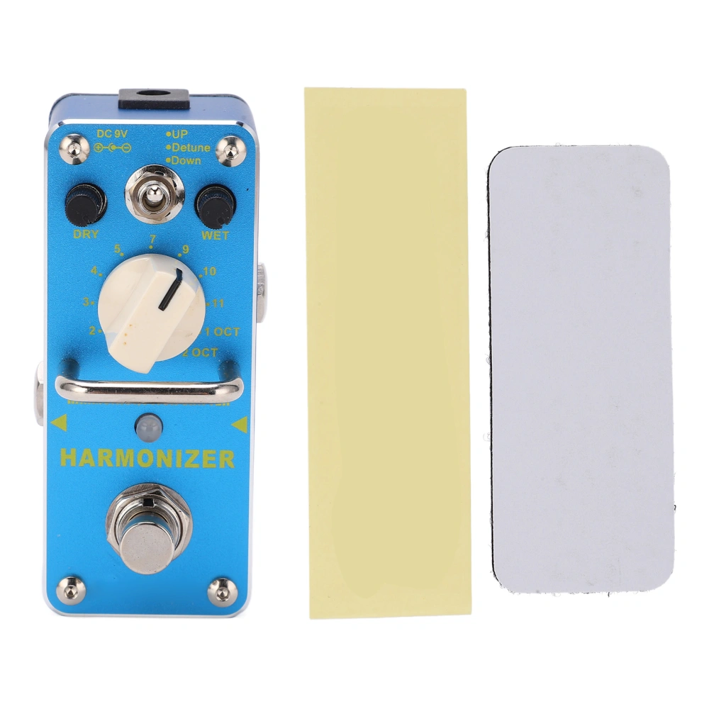 Pitch Shifter Effect Pedal Metal Blue Electric Guitar Pedals with True Bypass 3 Modes