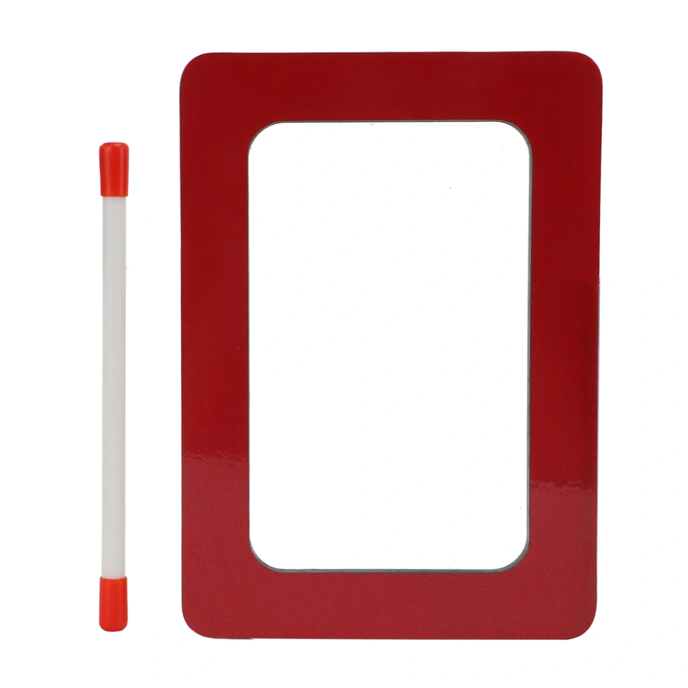 Hand Drum Compressed Board Resin Skin Red Children Enlightenment Percussion InstrumentRectangular Drum