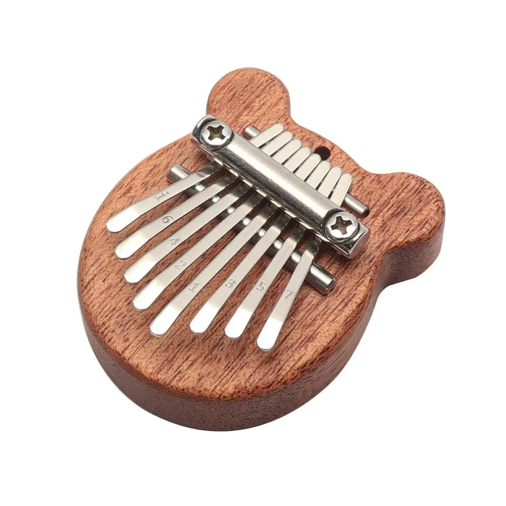 8 Tone Mini Thumb Piano Portable Finger Piano Wooden Musical Instrument for Children Beginners and Professionals