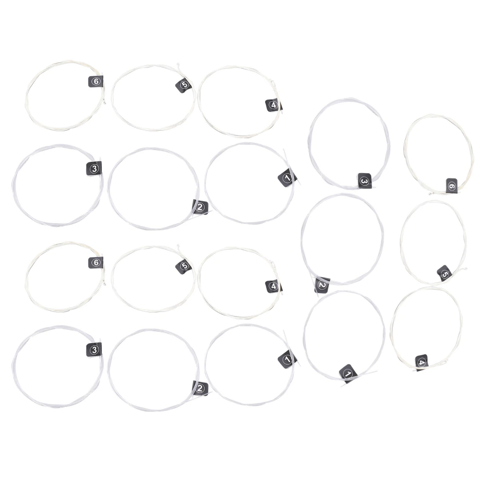 3 Set of Classical Guitar Strings Replacement Stable Pitch Nylon Silver Plated AccessoriesNX36