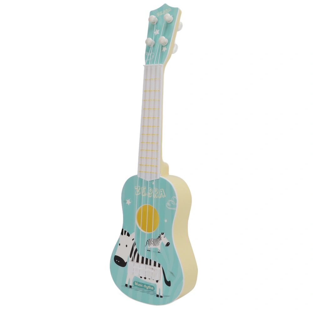 Ukulele Guitar Toys Plastic Ukuleles Musical Instrument Toy with 4 Strings for KidsBlue