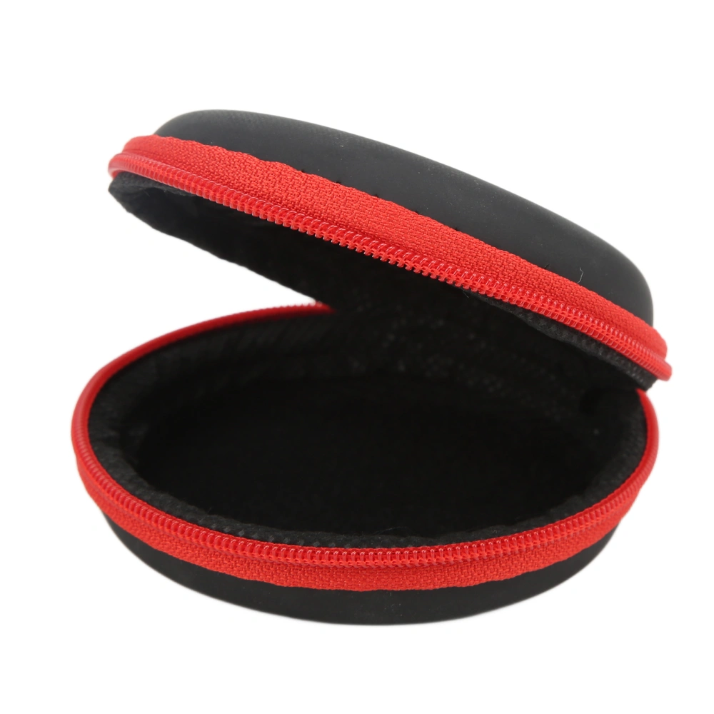 Earphone Storage Box EVA Soft Earbud Carrying Case Portable Headset Data Cable ContainerRed