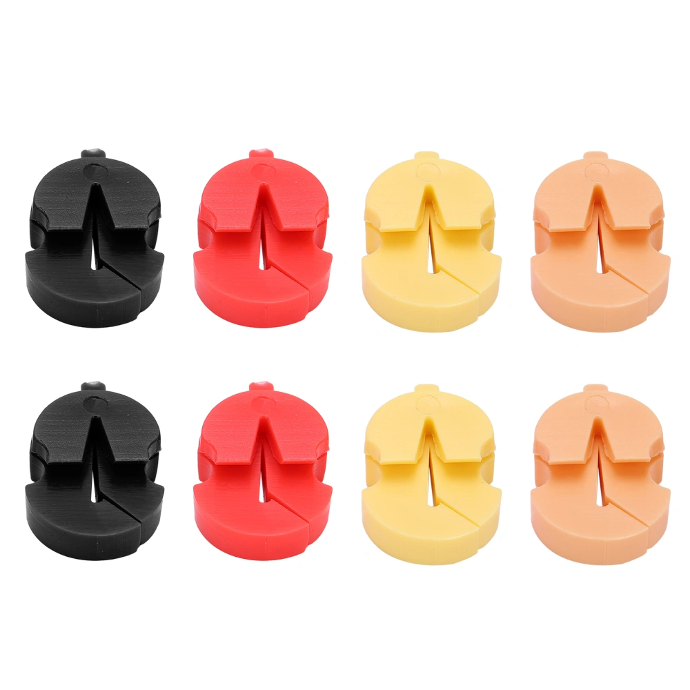 8Pcs Violin Practice Mute Rubber Portable Tourte Style Mutes Violins Ultra Practices Silencer