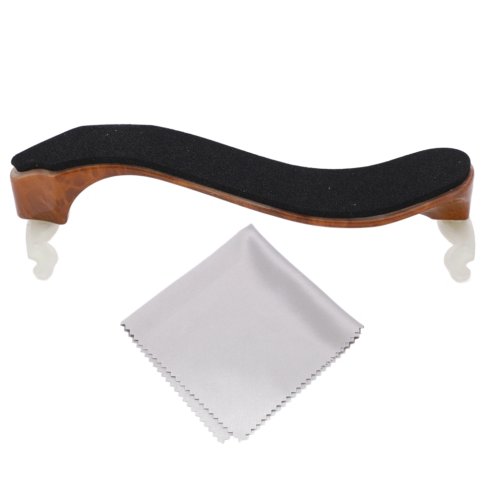 Violin Shoulder Rest Birdseye Maple High Density Adjustable Height Silicone Antislip Pinch 3/4 4/4 Violin Shoulder Pad