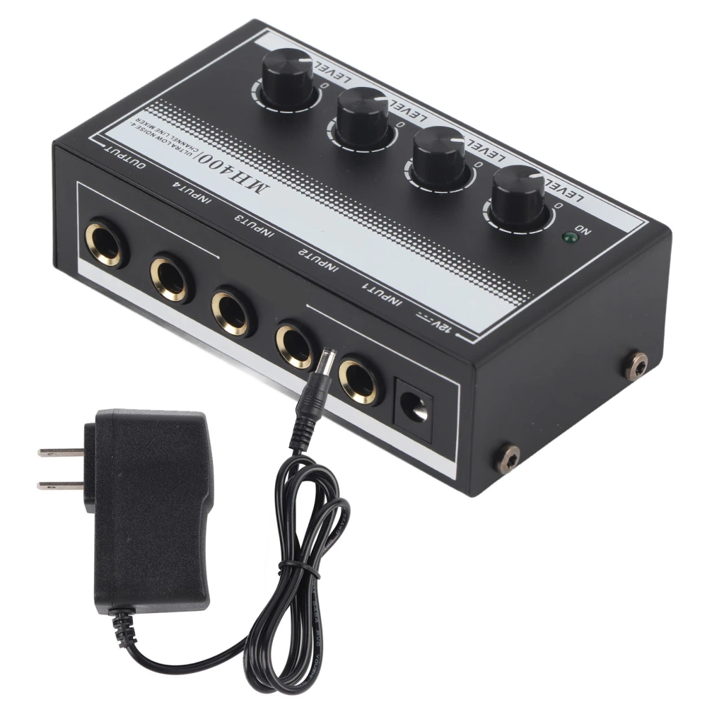 Sound Mixer 4 Channels Line Low Noise Mini Compact for Club Stage AC100‑240V