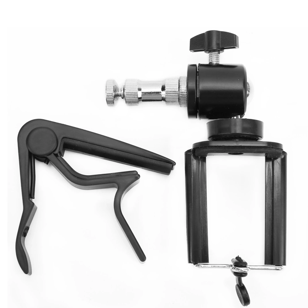 Phone Stand Guitar Capo Adjustable Neck Holder Light Portable Instrument Accessories