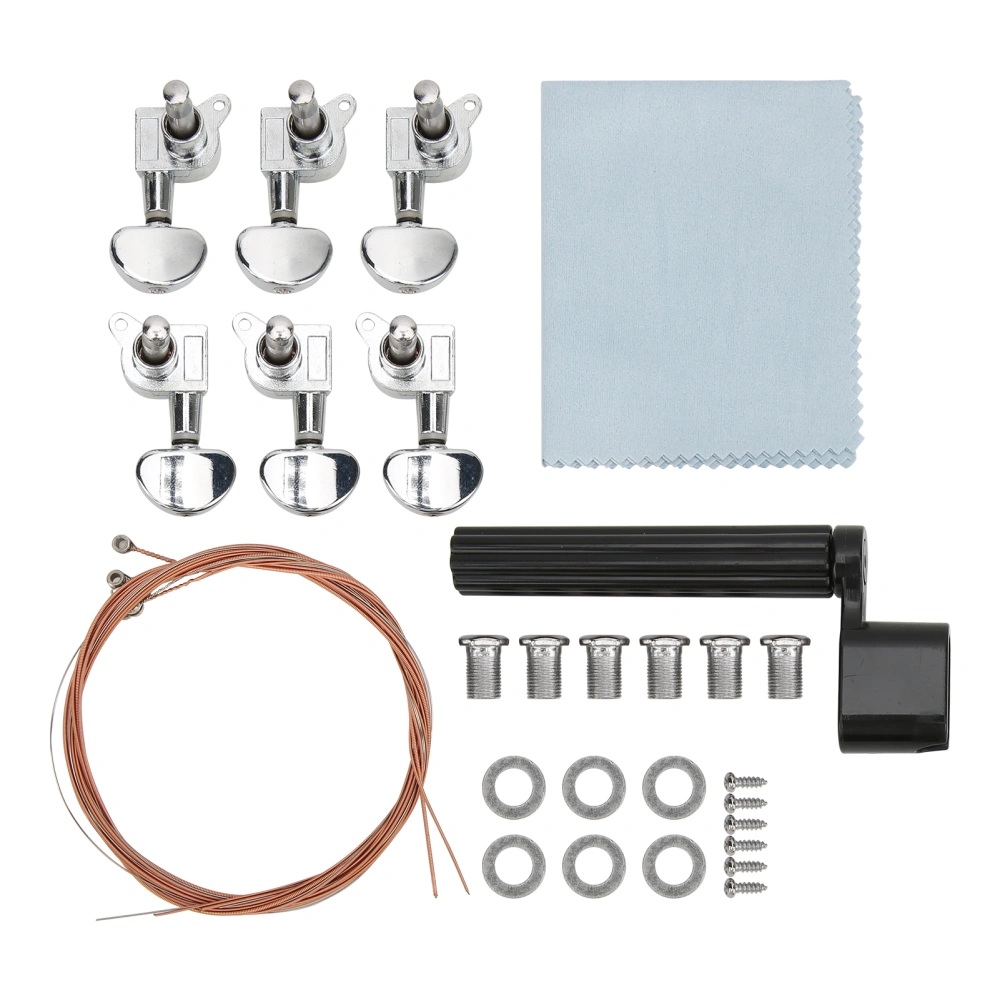 Guitar Heads Knobs Kit Metal Tuning Keys Musical Instrument Accessories for Musicians Players