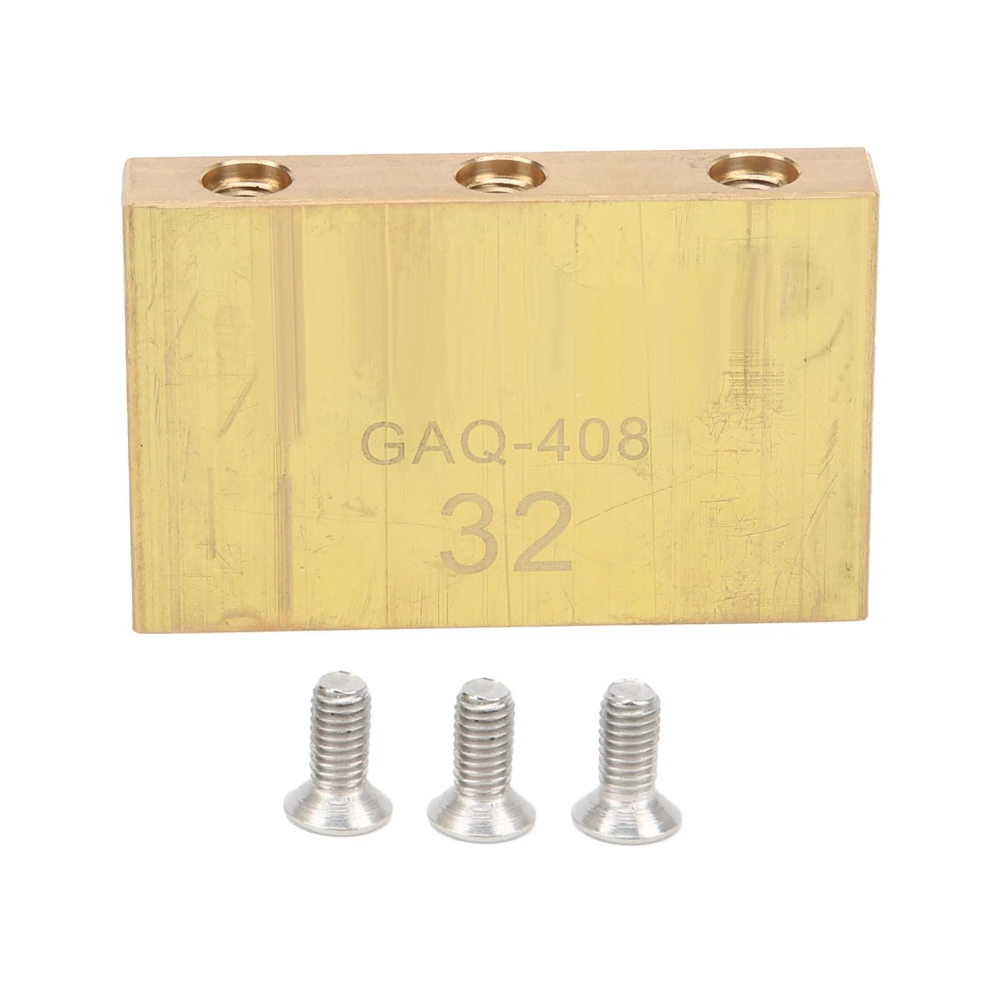 Brass Block Guitar Base Portable AntiCorrosion Tremolo System Bridge Instrument Accessories(32MM )