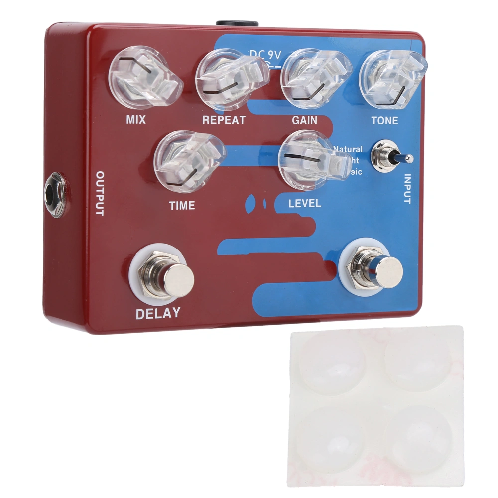 Distortion Delay Guitar Effect Pedal Digital with 3 Molds CP‑68 DC9V Music Accessories
