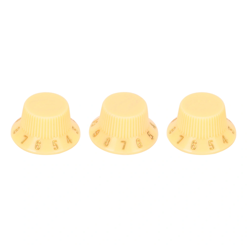 3Pcs Plastic Guitar Knobs Volume Tone Control Musical Instrument Adjustment Accessories