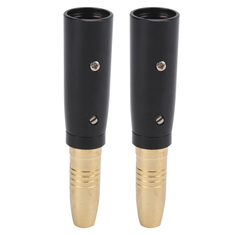 2Pcs Audio Adapter XLR Male to Female Microphone Speaker Converter GoldPlated Connector