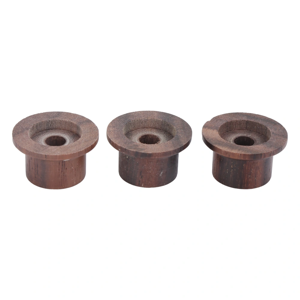 3Pcs Electric Guitar Knobs Rosewood Dome Cap GD414 for Bass Adjusting Tone Volume