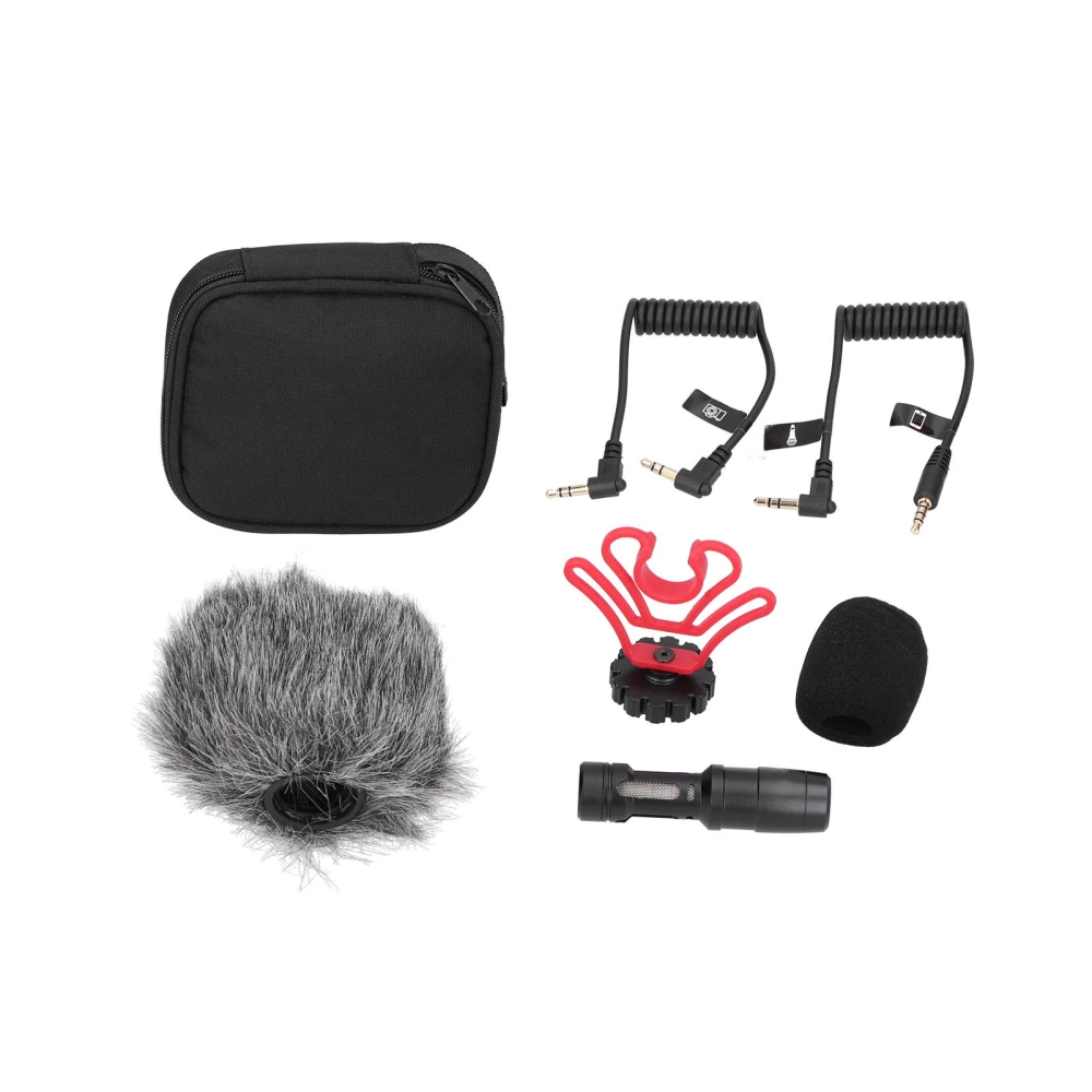 Condenser Microphone Capacitor Mini OnCamera Video Recording for Smartphone Camcorder Tablet(CAM50 Standard Version )