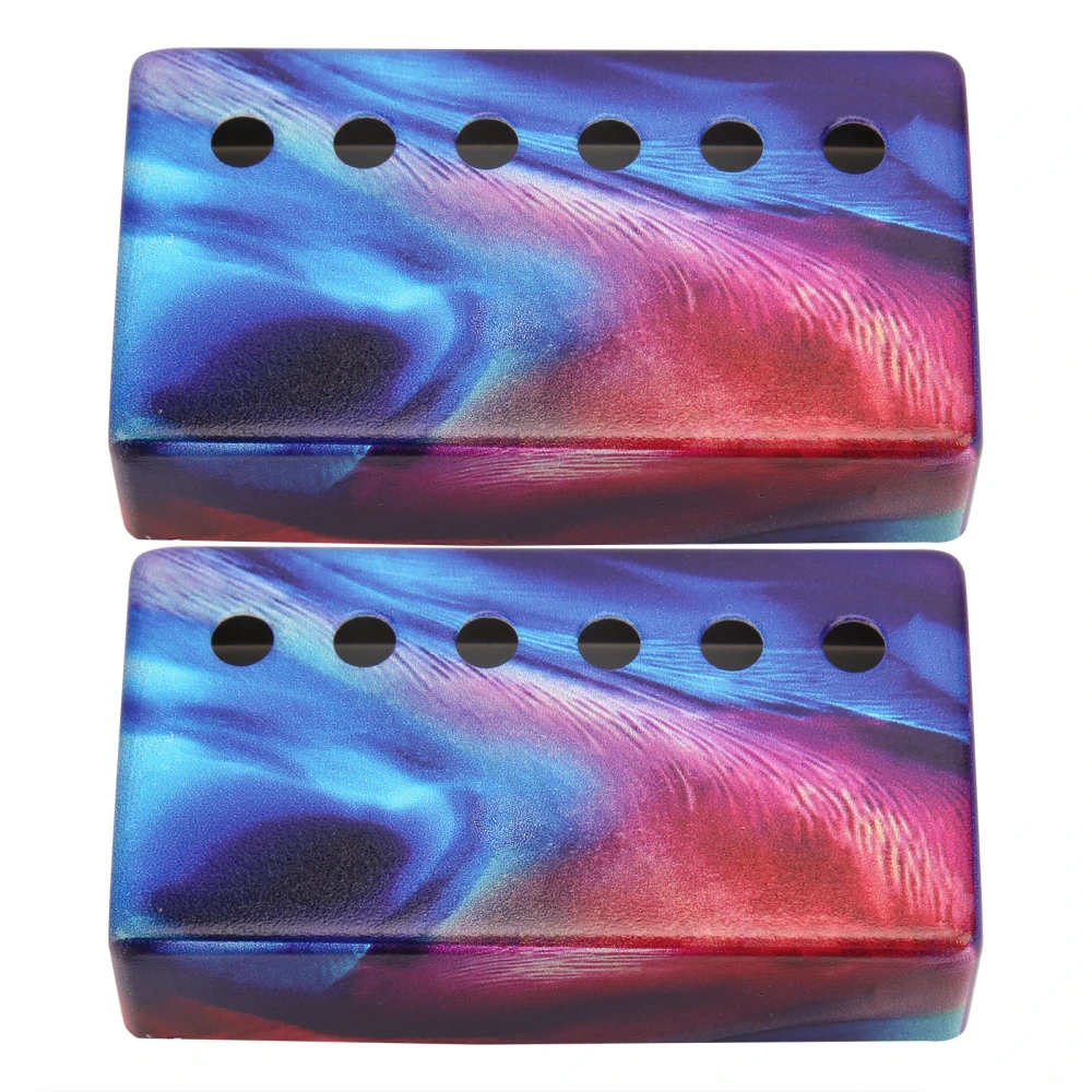 2Pcs Pickup Cover 6 Hole Copper Protective Shell Guitar Maintenance Decor Accessories