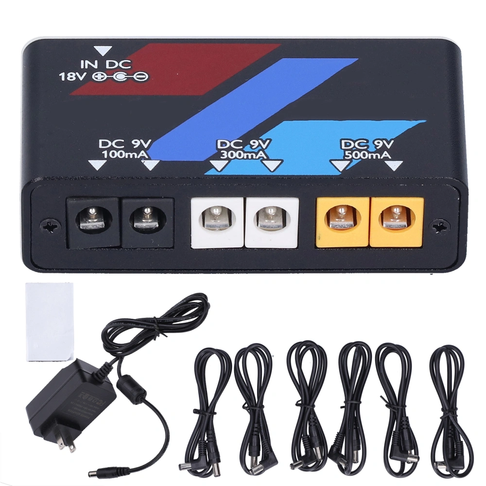 Pedal Power Supply Electric Guitar Effect Board Short Circuit Protection 100‑240VUS Plug