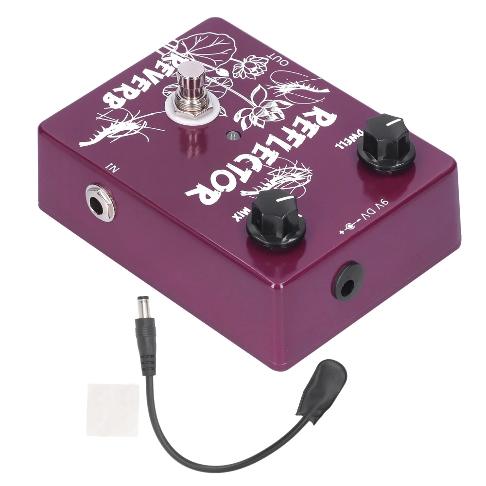 Spring Reverb Pedal Electric Guitar Reflector Effect Accessories Aluminum Alloy Shell CP‑44