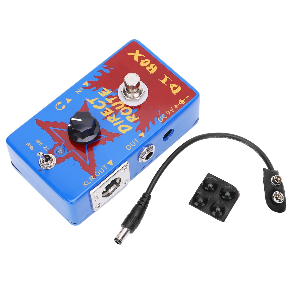 Effect Pedal with XLR Headphone Plug VOL Controller Electric Guitar Accessories 30mA