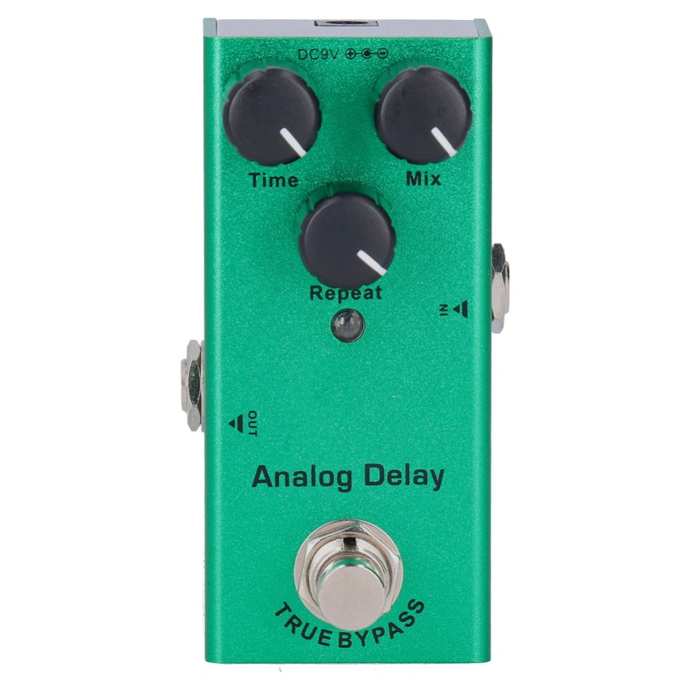 Guitar Effect Pedal Mini True Bypass Analog Delay Portable Aluminum Alloy DC 9V JDF‑10