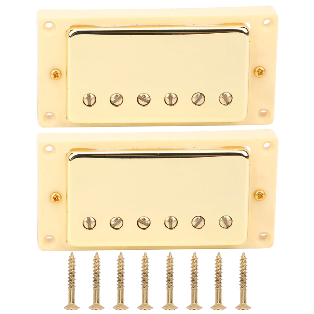 2Pcs/set Electric Guitar Pickup Magnet Ceramic for LP Professional Guitarist with 8 ScrewsYellow