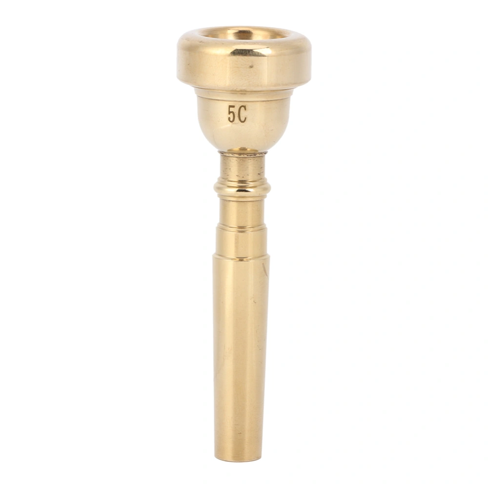 Trumpet Mouthpiece Durable Stylish Brass Professional Horn Musical Instrument AccessoriesGold5C