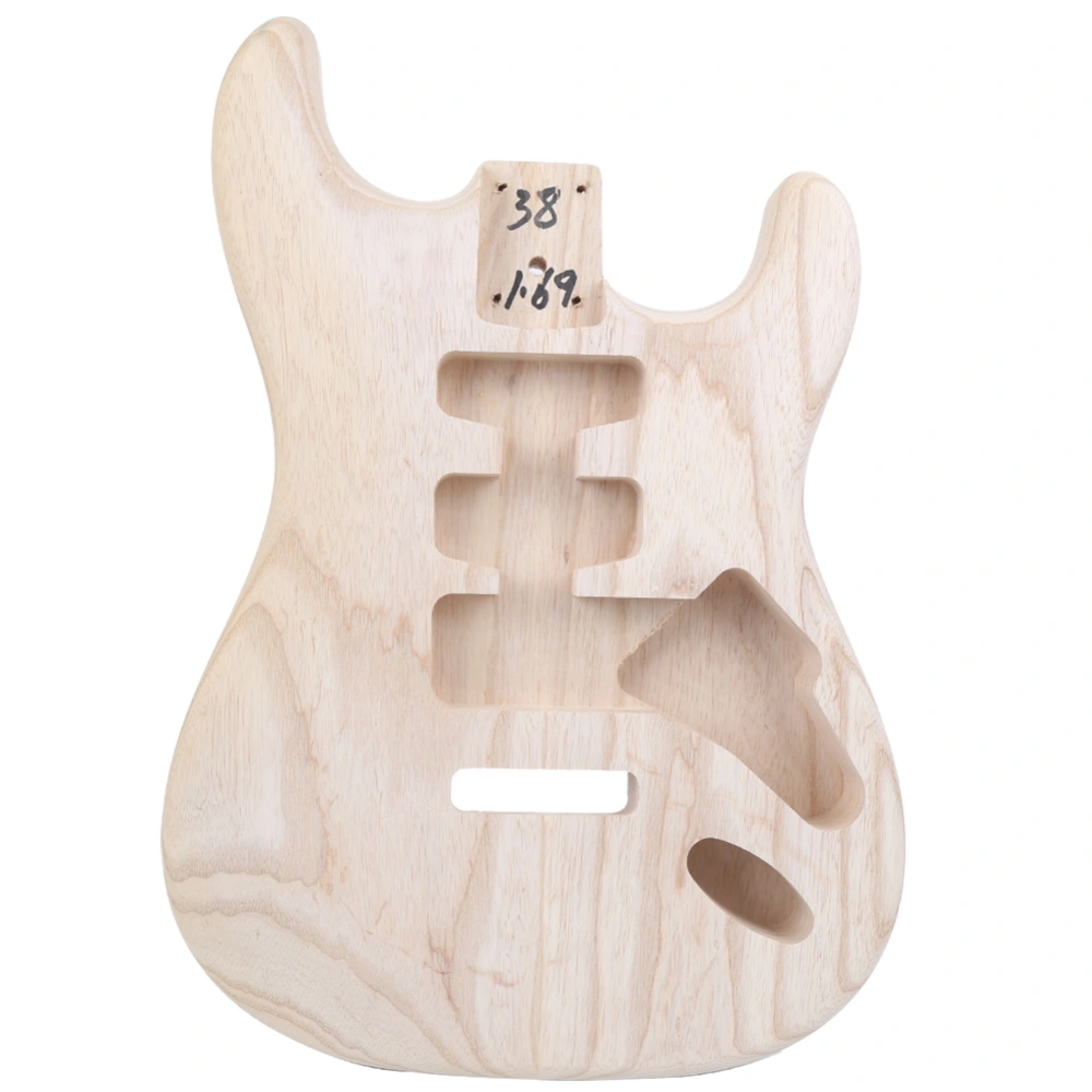 Electric Guitar Body Wooden Ash DIY Semi Finished Products Instrument Accessories(Wooden )