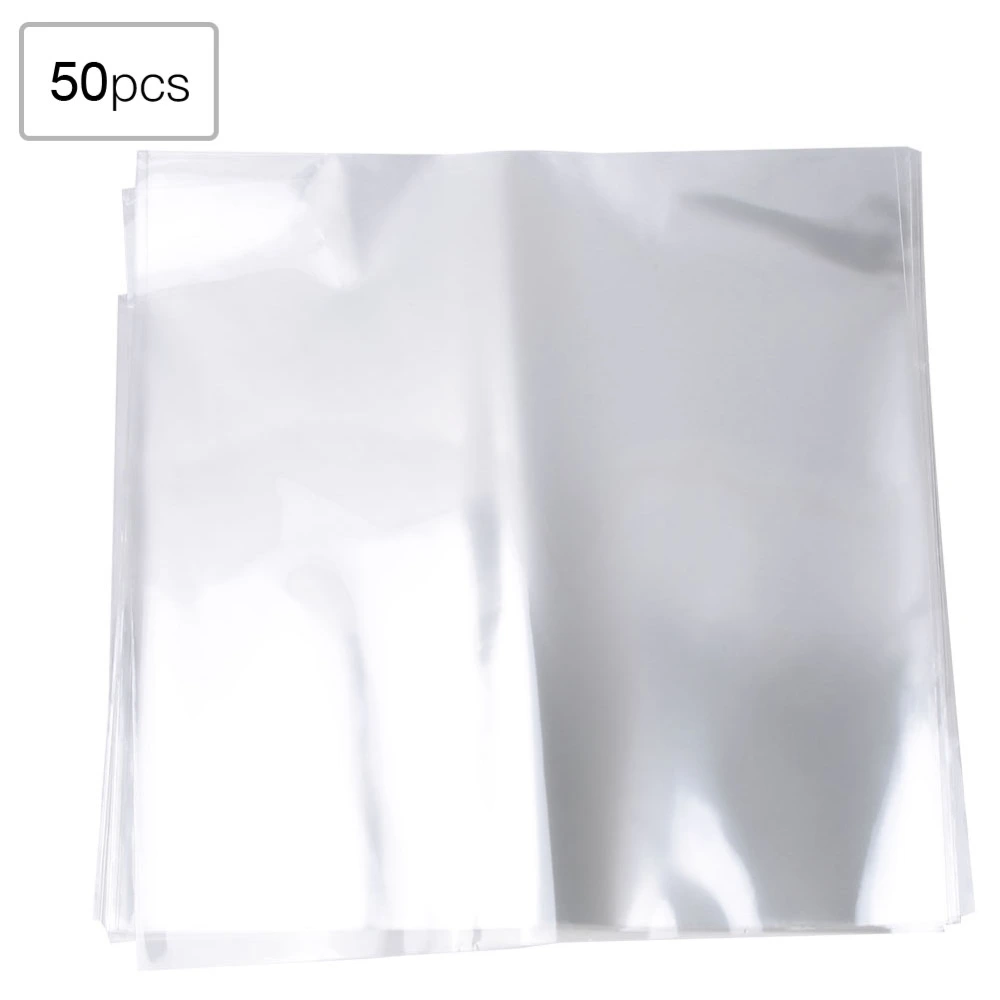 50PcsVinyl Record Outer Sleeves White Replacement Kit for Phonograph Recorder