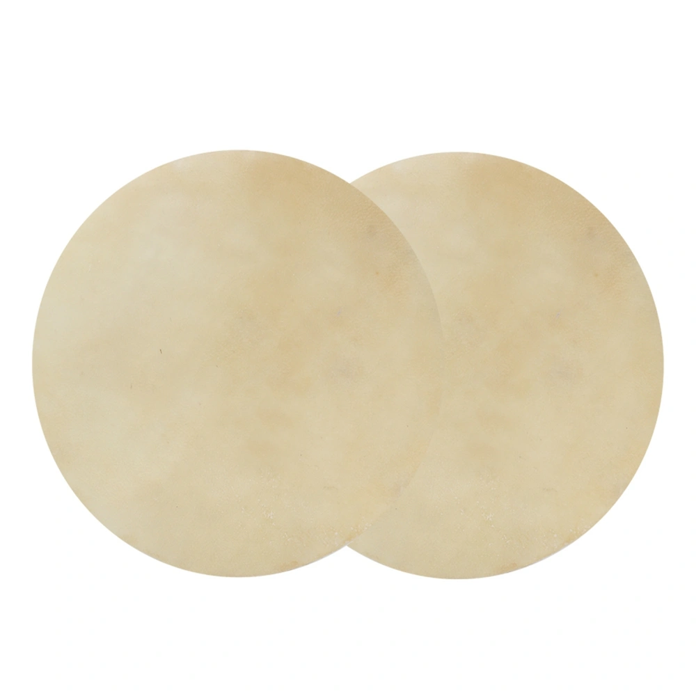 2pcs Drum Head Sheepskin Consistent Clear Sound for African Bongo Drum (12.2in)