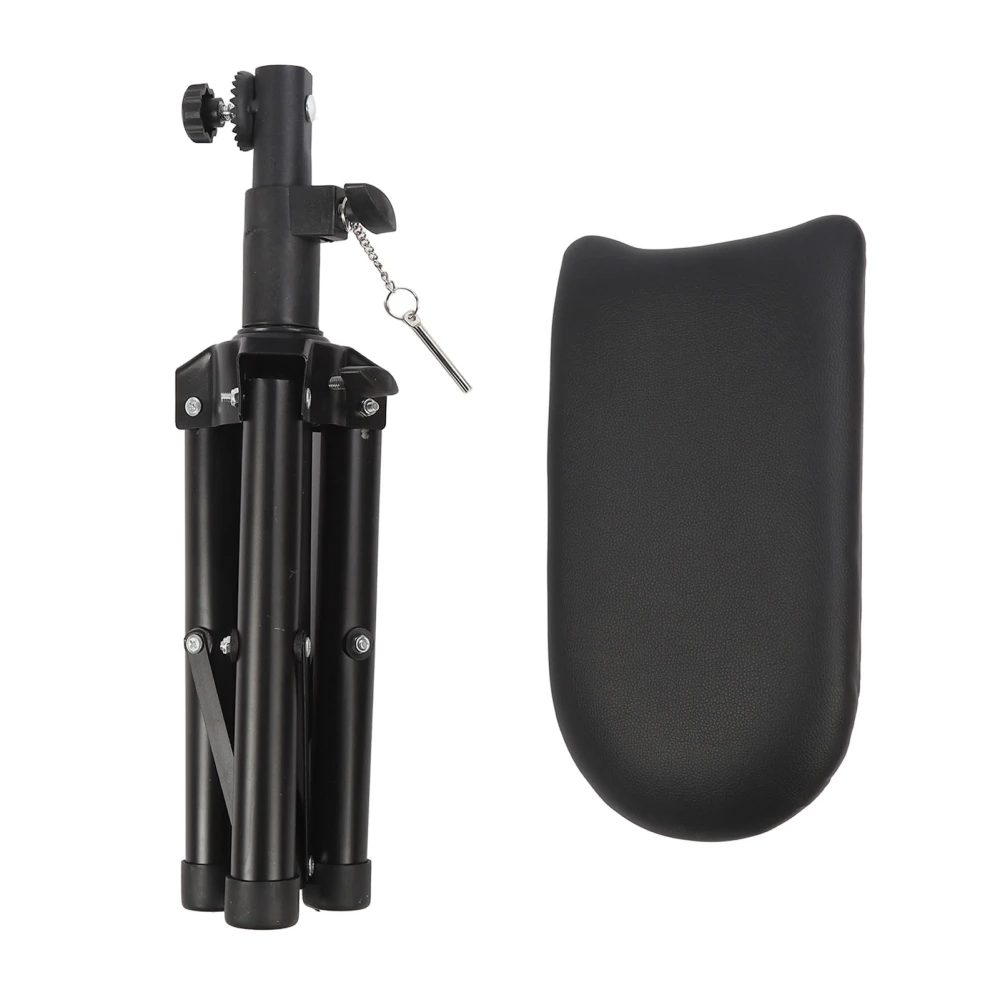 Tattoo Armrest Stand Adjustable Waterproof Folding PU Leather Thicken Tattoo Arm Rest Pad with Triangle Base