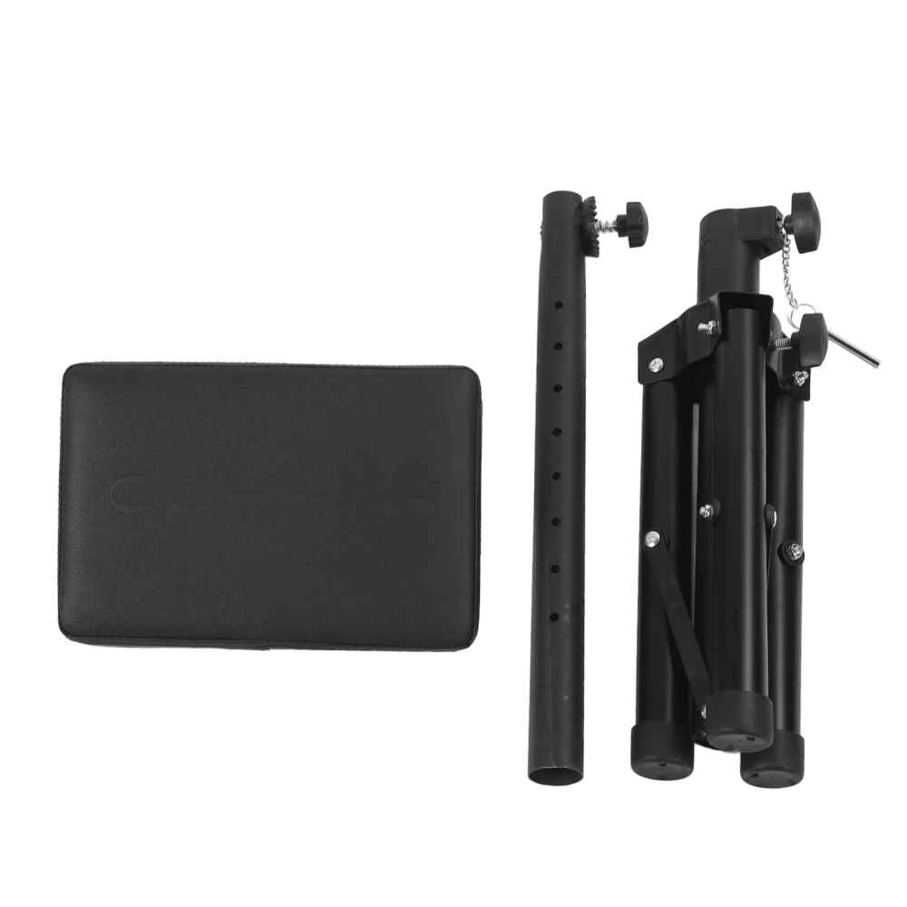 Tattoo Armrest Stand Height Adjust Foldable Tripod Base Rectangle Shaped PU Surfaces Tattoo Arm Support Pad