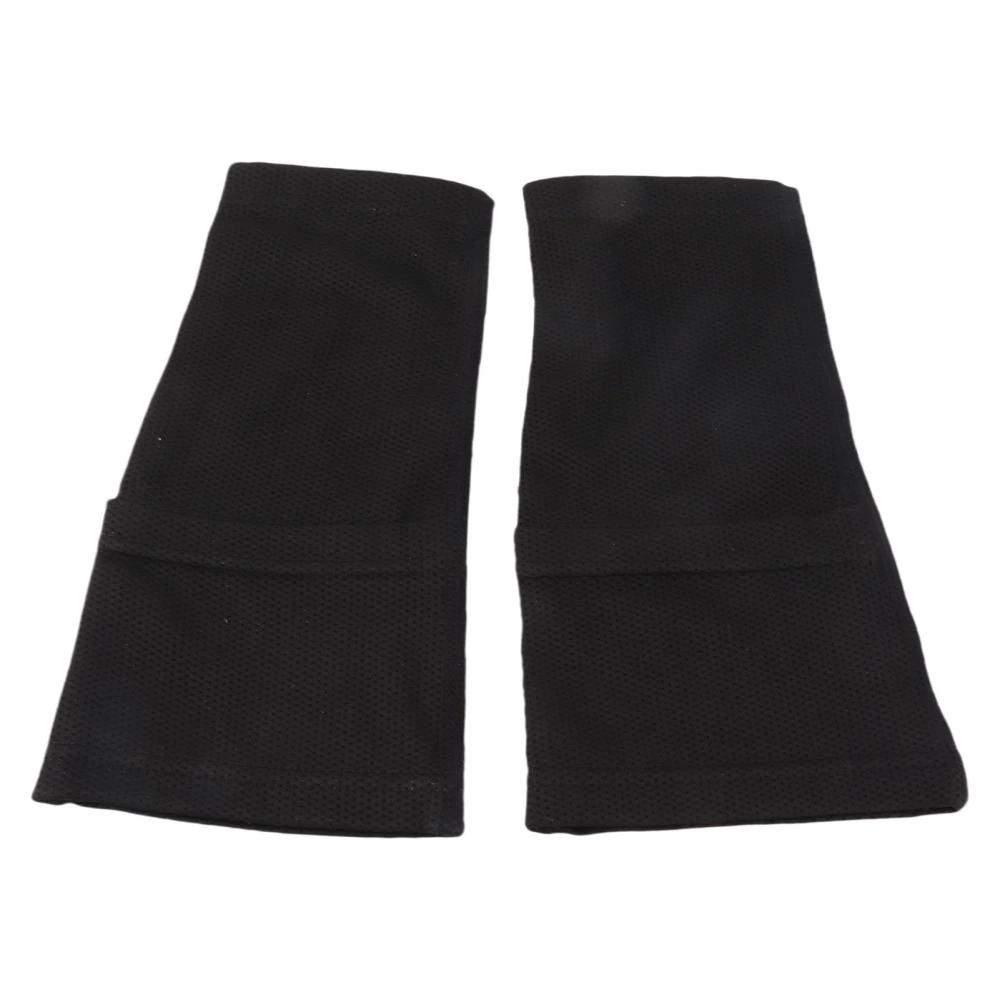 1 Pair Soccer Shin Guards Sleeves Prevent Slip Double Layers Football Compression Calf Sleeves L (Top: 24cm / 9.4in, Bottom: 20cm / 7.9in)