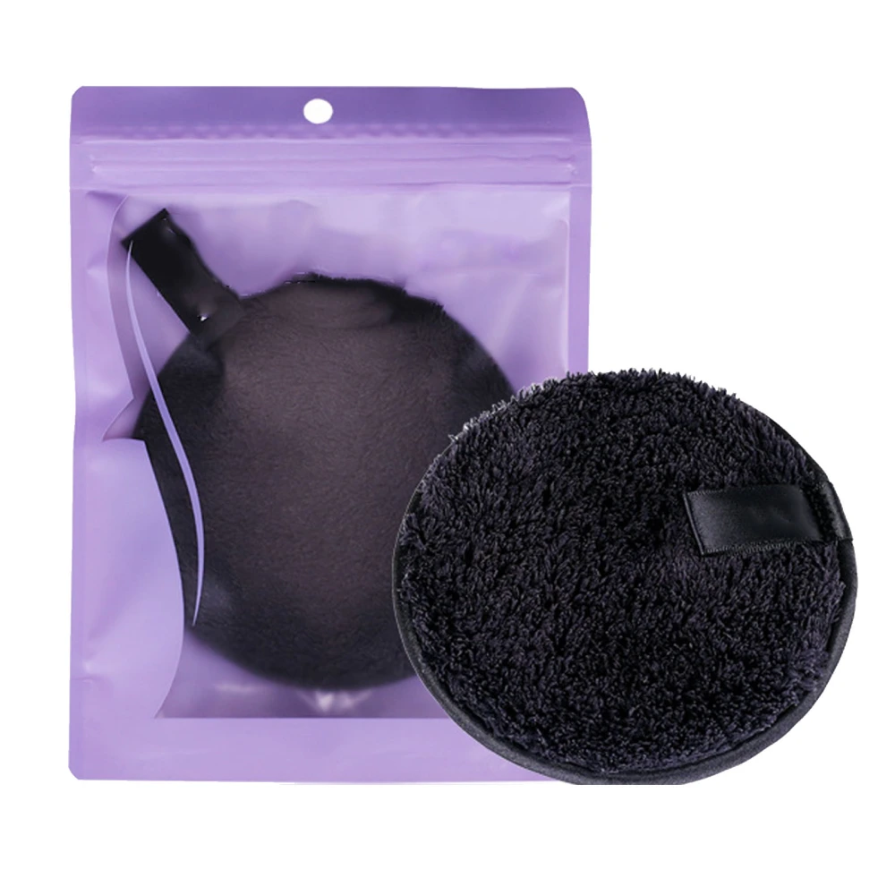 Reusable Makeup Remover Pads Gentle Easy Pore Cleansing Exfoliating Multifunctional Face Cleansing Puff Black