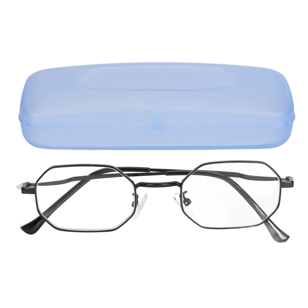Anti Blue Ray Presbyopic Glasses High Definition Improve Visual Clarity Fashion Lightweight Elderly Reading Glasses for Men Women +250 Black Frame