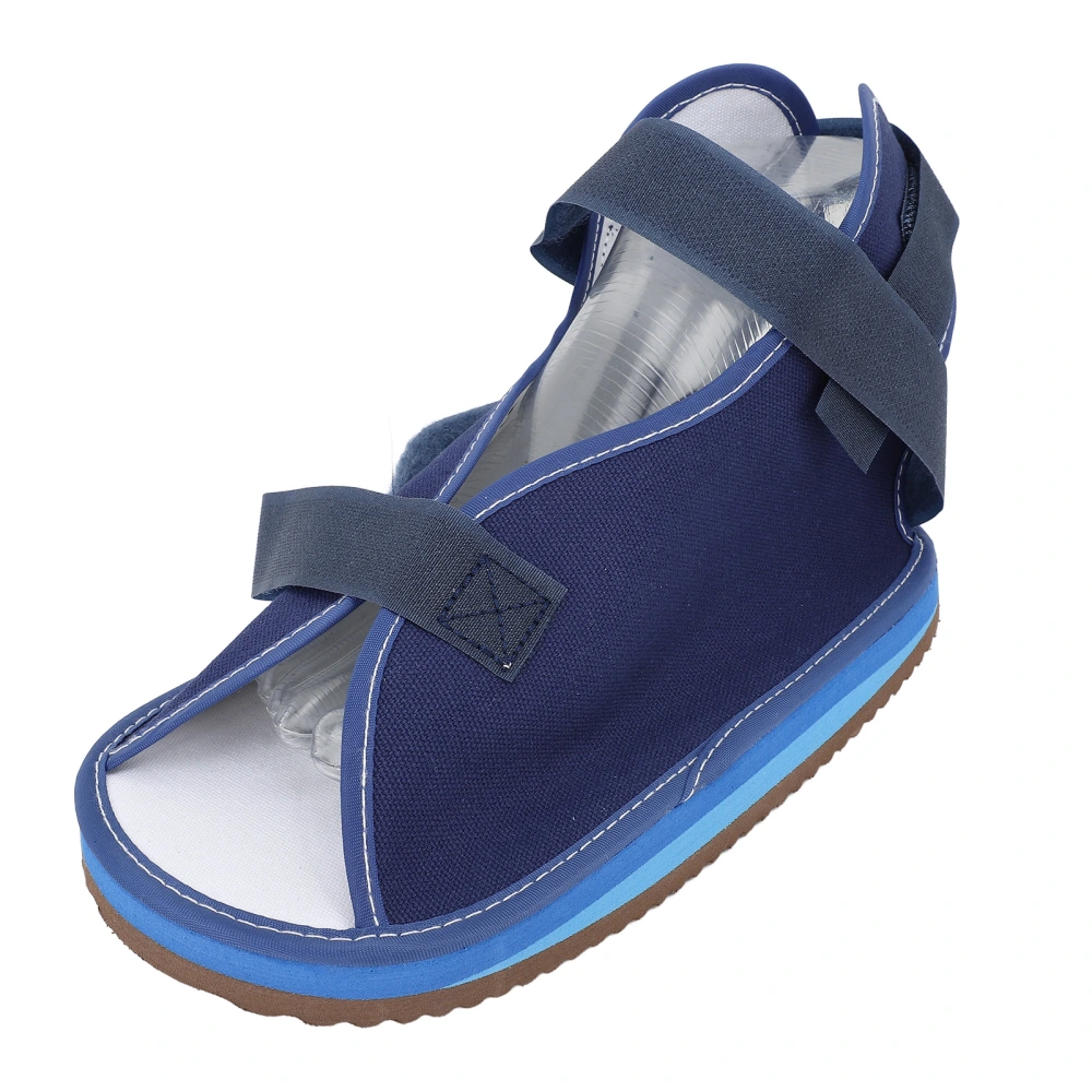 Post Op Cast Shoe Adjustable Walking Broken Open Toe Cast Boot Foot Support Care Shoe for Elderly Post Surgery S 22cm/8.66in