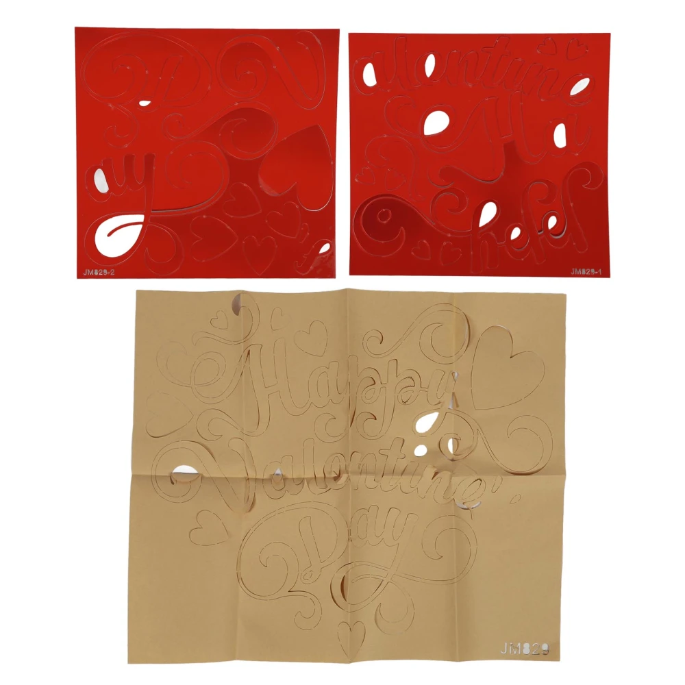Heart Pattern Garage Sticker Self Adhesive 3D Valentine Day Heart Sticker for Window Red