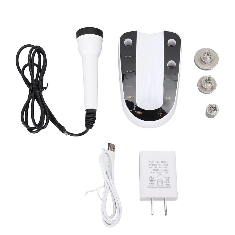3 in 1 RF Radio Frequency Beauty Machine 7 Levels Rechargeable Red Lighting Wrinkle Removal RF Face Lifting Machine 100‑240V US Plug