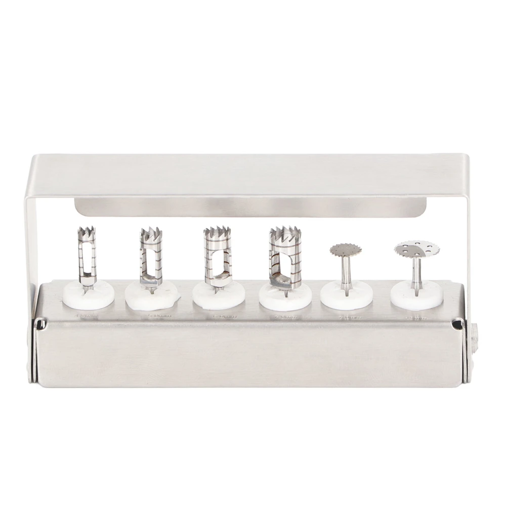 6pcs Dental Trephine Kit 4 To 10mm Surgery Tools Bur Tissue Punch Dental Implant Trephine Drills Kit