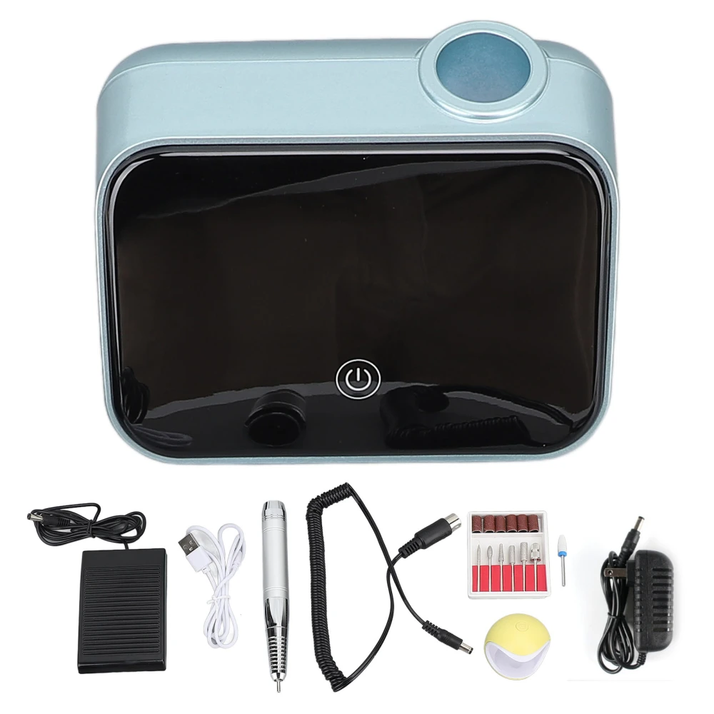 Electric Nail Drill 35000RPM Quiet Operation Versatile Nail File Machine for Nail Salon