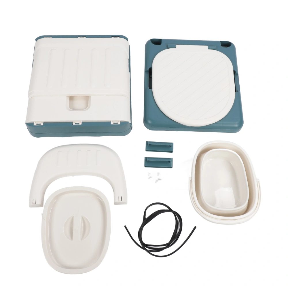 Portable Toilet Foldable Strong Load Bearing Mobile Bedside Commode Chair with Wide Seat for Adults Elderly Pregnancy