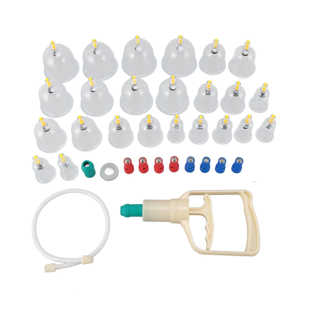 Professional Chinese Cupping Set Magnetic Treating Massaging 24 Cups Cupping Treating Kit for Beauty Salon Home