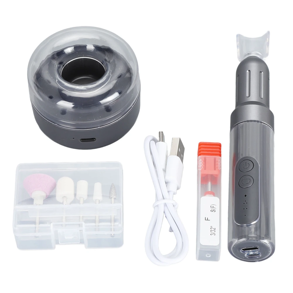 Electric Nail Grinder Portable Professional Manicure Pedicure Polishing Shape Tool for Home Salon Use