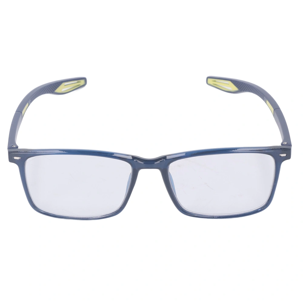 Presbyopia Glasses Multifocus Blue Light Blocking Nearsighted and Farsighted Dual Use Reading Glasses +150 Blue Frame