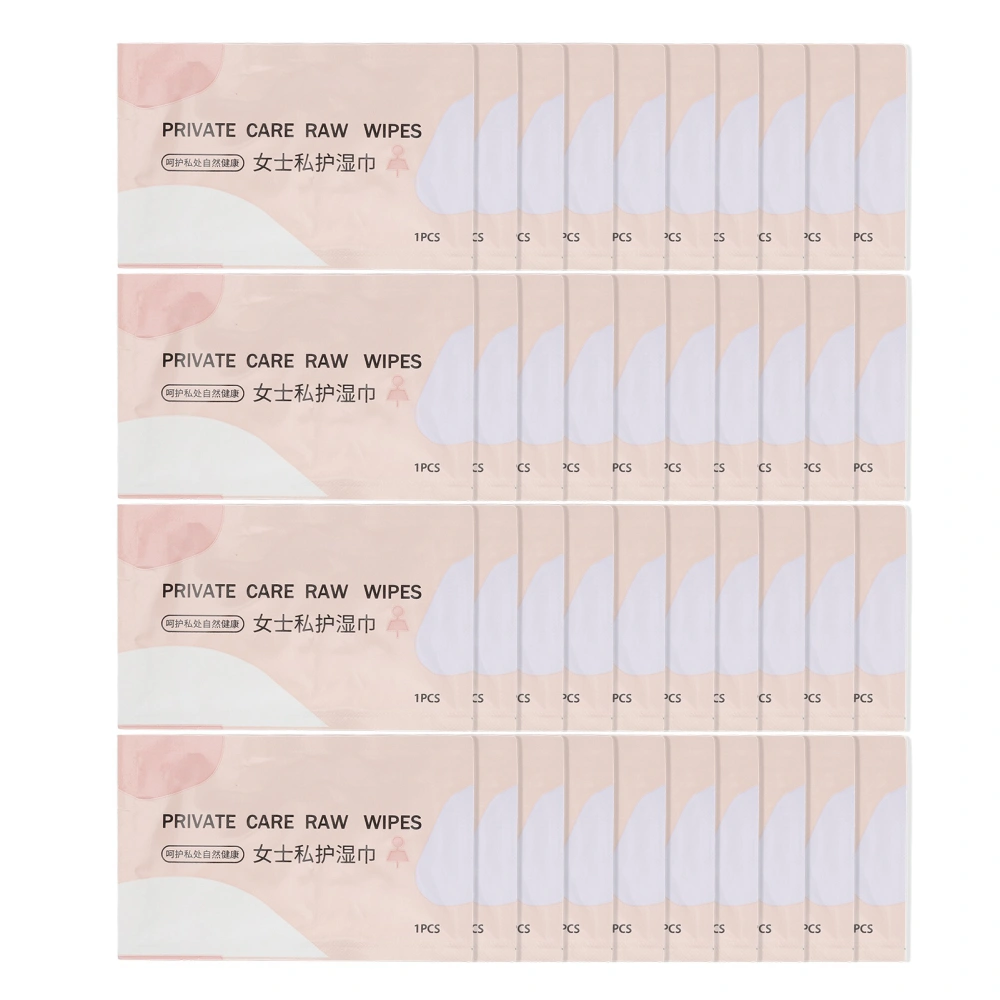 40pcs Feminine Intimacy Towelette Wipe Odor Removal Portable Cleansing Women Intimacy Cleaning Wipes
