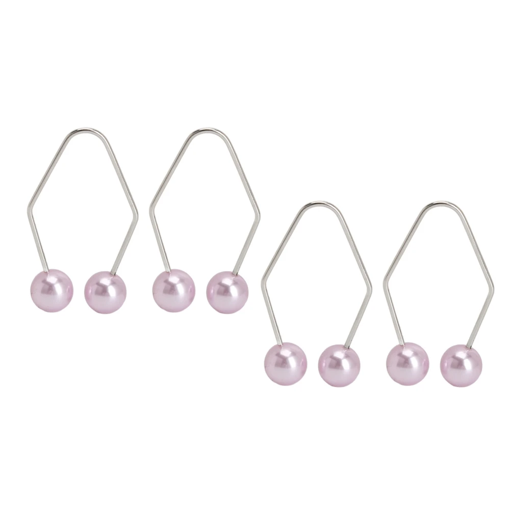 2 Pairs Dimple Makers for Face Cheeks Muscle Exercise Piercing Free Stainless Steel Easy To Wear Dimple Trainer Purple